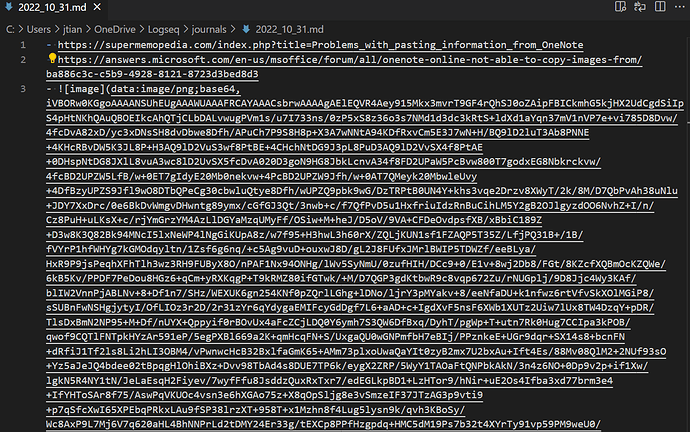 Copy Paste Image From MS Teams Causes Large Block Bug Reports Logseq